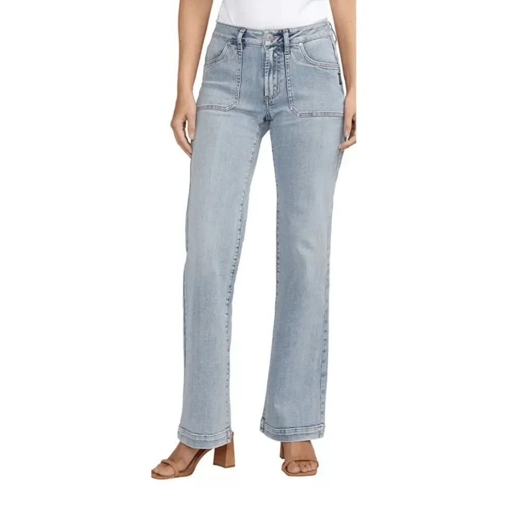 Silver Jeans Co. Suki Mid Rise Trouser Jeans 28 x 33